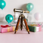 Messingist teleskoop, mereteleskoop lauateleskoobi jaoks, ideaalne kodukaunistus