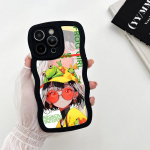 Armas pehme lainekujuline telefoni&uuml;mbris Samsung S23 Ultra A53 A52 Realme C53 C55 Redmi Note 12 Note 11 Pro Vivo V23e Y35 Y02 IPhone Tecno Spark Cover jaoks Infinix Hot 30 Play