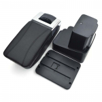 Hyundai Solarise/Verna auto k&auml;etugede kasti keskne hoiukarp koos topsihoidjaga, auto stiilis must