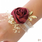 1tk Pearl Bridesmaids Pruudi randmelilled K&auml;sililled Romantiline Pulma Elegantne Ehted 1