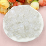 200 tk. DIY ehtetarvikud k&auml;ev&otilde;ru k&otilde;rvar&otilde;nga jaoks akr&uuml;&uuml;list p&auml;rlmutterv&auml;rvi lahtised helmed Viieharulised t&auml;hed 10 mm ehete helmestega materjalid valge