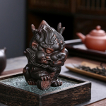Mini-Hiina Kylin Dragon Tea Lemmiklooma kujuke Kung Fu Mudel keraamikas savi magamistuppa