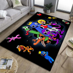 &Otilde;udusm&auml;ng R-Rainbow Friends Cartoon Area vaip, vaip kodu elutoa diivani uksemati sisekujundus, laste libisemiskindel p&otilde;randamatt 80cm x 120cm