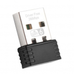 Juhtmeta USB WiFi-adapter WiFi 6 vastuv&otilde;tja Draivivaba 300Mbps kiire edastus Tugev signaal Plug and Play WIFI-adapter must