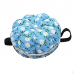 Kummist k&auml;ev&otilde;ru tihvti padjahoidja &otilde;mblemisega lilleline randmek&otilde;rvits sinine