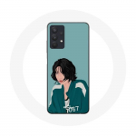 &Uuml;mbris Samsung Galaxy A32 5G Squid Game Kang Sae Byeok Face jaoks