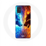 &Uuml;mbris Samsung Galaxy A71 Ice and Fire Wolf jaoks