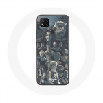 &Uuml;mbris Xiaomi Redmi 9C Troonide m&auml;ngu 8. hooaja jaoks. Plakati tegelased hall taust