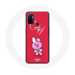 Coque pour Oppo A53 BTS Bangtan Gar&ccedil;ons BT21 Cooky Fond Rouge
