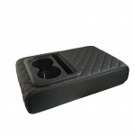 SEAMETAL auto k&auml;etoe padi 2 topsihoidjaga PU nahast k&auml;etoe padi k&otilde;rgus padi 1pc must