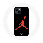 Kaitsekate - Maniacase - Iphone 14 - Michael Jordani logo - Punane - Pehme punane