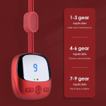 Rippuv emakakaela l&uuml;lisamba masseerija elektriline kaelamasseerija Smart TENS+EMS kaasaskantav kuumakompressiga &otilde;la- ja kaelamasseerija punane