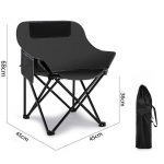 &Otilde;ues kokkupandav ja kaasaskantav kalastustabur, ultra-light Art Sketch Moon tool tool must