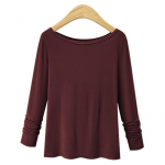 Suvine vabaaja &uuml;hev&auml;rviline T-s&auml;rk &uuml;mmarguse kaelusega pluss suuruses T-s&auml;rk Klassikalise istmega pikkade varrukatega T-s&auml;rk naiste p&otilde;hit&otilde;dede T-s&auml;rk Naiste reisijate T-s&auml;rk M must