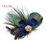 Peacock Faux Feather Hair Clip Women Hairpin Headpiece Carnival Fancy Dress Hair Pin Hair Accessories ts&uuml;aan