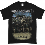 Vintage 90S Amon Amarth Viking haruldane must unisex T-s&auml;rk S