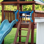 2-osaline Swingset-tarvikud M&auml;nguv&auml;ljakute tarvikud v&auml;litingimustes asuvale puumajale roosa