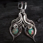 &Otilde;rn sinine Opal Pearl Drop k&otilde;rvar&otilde;ngad naiste t&uuml;drukutele kingitus 1 Pair h&otilde;be