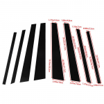 8 tk BMW X5 E70 2007-2013 auto samba postid Ukse akende dekoratiivliistud katte kleebised must auto kaunistused tarvikud