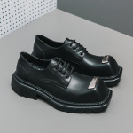 Meeste lifti platvormkingad Paelad Must nahk Oxford Kleit Tantsu k&otilde;rgus Suurendus Tuxedo Prom Blazers Kingad meestele EU:42