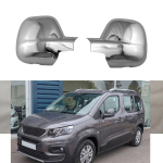 ABS Kroomitud Auto K&uuml;lgukse Tahavaatepeegli Kate Citroen Berlingo III/Rifter / Combo E/Peugeot Partner II 2012-2018 jaoks gray