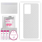 apgo Protective Skin Sticker for the back compatible with Oppo A77 5G, Wrap Film, Foil, Vinyl - Pattern Transparent Carbon