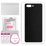 apgo Protective Skin Sticker for the back compatible with Ulefone T2 Pro, Wrap Film, Foil, Vinyl - Pattern Carbon Black