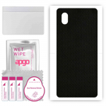 apgo Protective Skin Sticker for the back compatible with Samsung Galaxy M01 Core, Wrap Film, Foil, Vinyl - Pattern Matrix