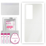 apgo Protective Skin Sticker for the back compatible with Vivo IQOO 9 SE, Wrap Film, Foil, Vinyl - Pattern Matte Transparent