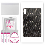 apgo Protective Skin Sticker for the back compatible with Xiaomi Pad 5 Pro 12.4, Wrap Film, Foil, Vinyl - Pattern Carbon Black Pixel