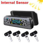 Smart Car TPMS rehvir&otilde;hu j&auml;lgimiss&uuml;steem p&auml;ikese digitaalkella LCD-ekraan auto rehvir&otilde;hu temperatuuri ohutusalarms&uuml;steem Internal Sensor