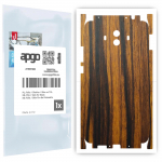 apgo Protective Skin Sticker for the back+sides compatible with Huawei Mate 10, Full Wrap Film, Foil, Vinyl - Pattern Tigerwood