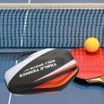 Pickleballi reketi kate lauatennise m&otilde;la &uuml;mbris hoiukott, mahutav 1 2 palli lauatennis Red Black