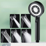 Must h&otilde;bedane du&scaron;iotsik, k&otilde;rgsurve, 5 režiimi, vett s&auml;&auml;stev otsik V&otilde;imas surve all k&auml;sidu&scaron;id Vannitoa tarvikud must