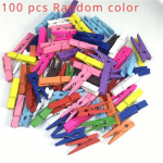 100 tk v&auml;rvilised riiden&otilde;elad puidust, v&auml;rvilised n&ouml;&ouml;pn&otilde;elad k&auml;sit&ouml;&ouml; jaoks Riiden&otilde;elad riputamiseks, pildid, klassiruum, pesu, v&auml;rvilised 100pcs mitmev&auml;rviline