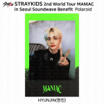 Stray Kids 2. maailmaturnee MANIAC Soulis Photocard Polaroid KPOP K-POP Hyunjin - Polaroid
