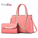 Cozy Up Tote k&auml;ekotid naistele rahakott ja rahakott Suur &otilde;lakotid Ristkehaga rahakotid rahakotid 31CM*23*12 roosa