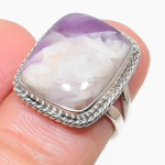 Looduslik Tiffany kivi v&auml;&auml;riskivi 925 prooviga h&otilde;bedast ehted s&otilde;rmus S.7 F8p74