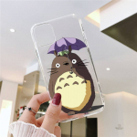 Ghibli Miyazaki Totoro sprite away telefoni&uuml;mbris, l&auml;bipaistev pehme iPhone'i jaoks 12 11 13 7 8 6 s pluss x xs xr pro max mini iphone13