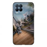 Realme 8 5G 4G &uuml;mbrise tagakaas Realme 8 Pro &uuml;mbrisele Realme 8i &uuml;mbrisele Realme8 musta Tpu &uuml;mbrise jaoks l&otilde;vi hunt tiiger draakon Realme 8 4G
