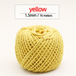 70M/Roll Cotton Bakers n&ouml;&ouml;r n&ouml;&ouml;r n&ouml;&ouml;r n&ouml;&ouml;r Kahev&auml;rviline puuvillane k&auml;sit&ouml;&ouml;n&ouml;&ouml;r Kodutekstiil Kingipakend J&otilde;ulupulmadekoratsioon 1.5mm 70m