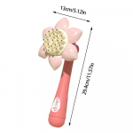 23 auguga p&auml;evalille mullimasin 2 &uuml;hes ventilaator ja mullipuhur armsa lillekujuga automaatne mullipuhumispulk lastele CHINA