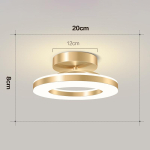 Moodne LED-laevalgusti sisevalgustus Kodukaunistus magamistoa jaoks s&ouml;&ouml;gilaud elutuba r&otilde;du koridor laevalgusti 3 Light Colors beige