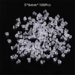 20-100 tk/kott Silikoonist l&auml;bipaistvad k&otilde;rvatropid DIY K&otilde;rvar&otilde;ngad Ehted Aksessuaarid 5x6mm 100pcs/bag