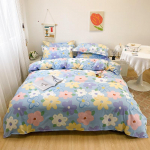 Voodipesu 1,8 m voodilina tekikate, kaheinimese &uuml;histuba, 3tk/4tk komplekt 2.0m 4-piece set