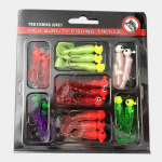 Kalap&uuml;&uuml;gilantide komplekt Jig Pliipea Konksud Pehme Uss Grub &Uuml;he Sabaga S&ouml;&ouml;t 17 tk