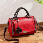 Korea stiilis padjakott L&auml;&auml;ne stiilis v&auml;ikese lillega ripats Retro &uuml;hev&auml;rviline Crossbody &otilde;lakott punane