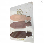 3 tk ilma paindeta &otilde;mblusteta juukseklambriga k&uuml;ljeklambriga tukk Fix Fringe Barrette meik kohv