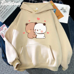 Panda Bear armas multikas Suures suuruses kapuuts Bubu Dudu Kawaii Riietus Meeste Naiste Paar Pusad Harajuku T&uuml;druk Poiss Soe Pullover M