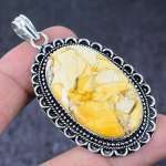 Mookaite Gemstone Handmade 925 Sterling Silver Gift Jewelry Pendant 2.56 t1i40